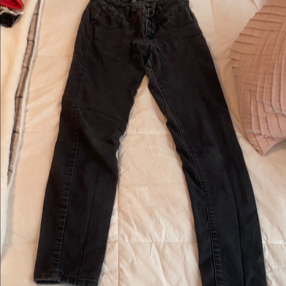Black high waisted jeans